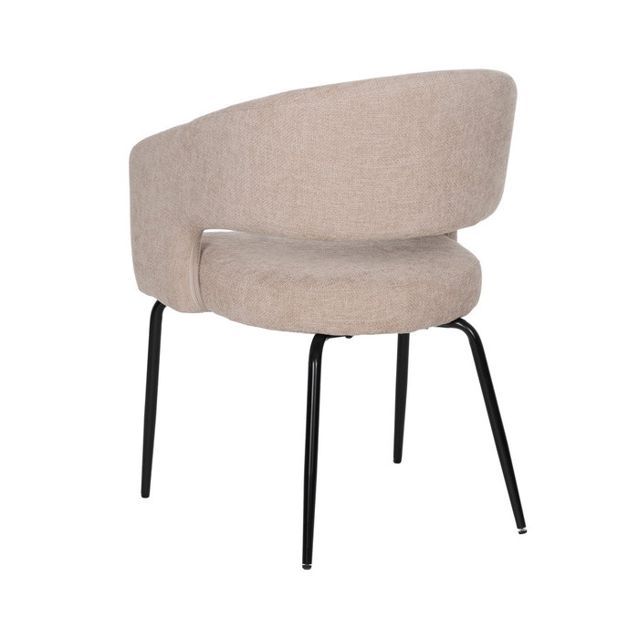 Ixia Silla Beige Tejido-Metal Contract