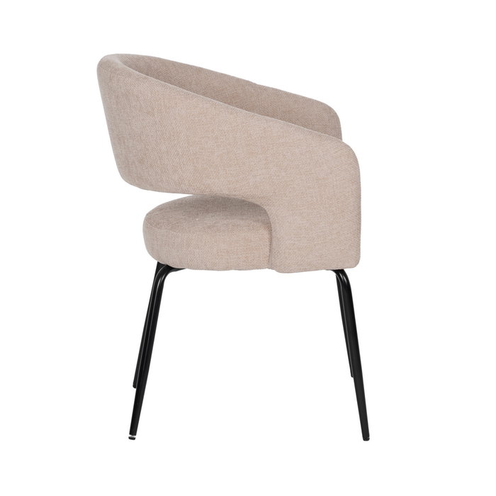 Ixia Silla Beige Tejido-Metal Contract