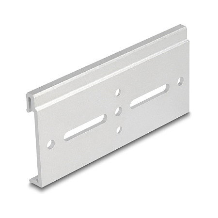 DeLOCK 67148 Clip de montaje de aluminio para riel 100,0 x 47,8 mm plata