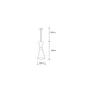 Lámpara Colgante Metal y Madera Diseño Moderno SKD-P138-G - Cable de Altura Regulable, para Bombilla de Filamento o LED