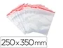 Q-connect Bolsa de plástico autocierre 250x350 mm paquete 100 unidades