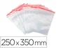 Q-connect Bolsa de plástico autocierre 250x350 mm paquete 100 unidades