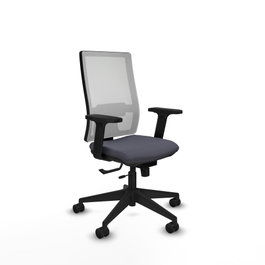 PIQUERAS Y CRESPO Silla de oficina Horna Gris oscuro y Blanco
