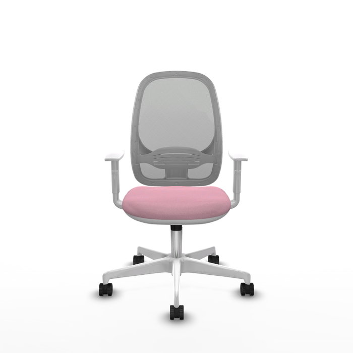 PIQUERAS Y CRESPO Silla de oficina Cilanco Rosa y Gris con Mecanismo Sincro PIQUERAS Y CRESPO Silla de oficina Cilanco Rosa y Gris con Mecanismo Sincro
