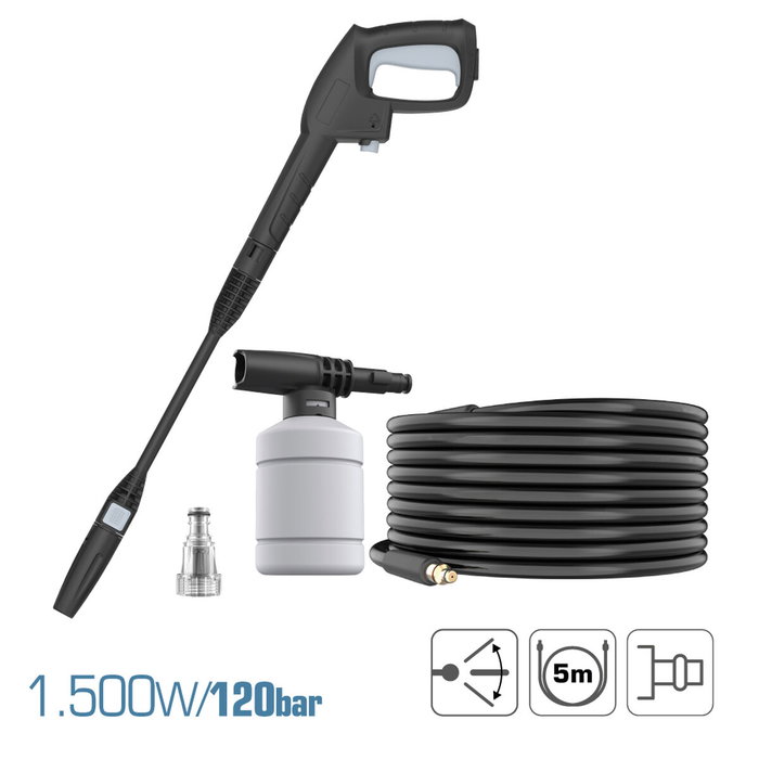 Koma Tools Hidrolimpiadora HL-1500 1.500W 120 bar Pro Series Azul / negro