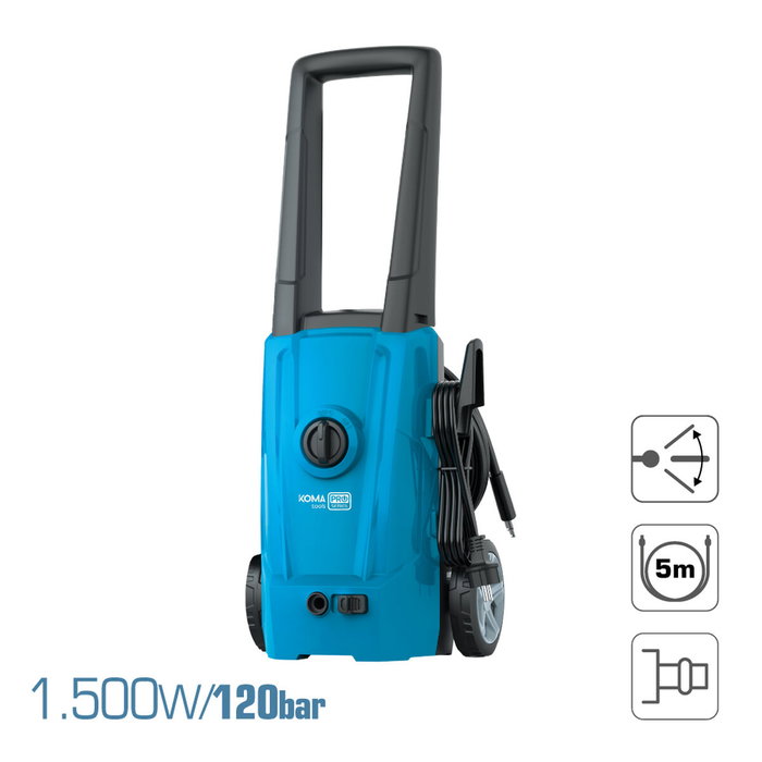 Koma Tools Hidrolimpiadora HL-1500 1.500W 120 bar Pro Series Azul / negro