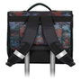 Marvel Spiderman Mochila Cartable 2.0 Miles Escolar con Placas Reflectantes de Seguridad, Negro, 30 x 38 x 12 cm, 13.5 L