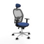 PIQUERAS Y CRESPO Silla de oficina Jorquera con mecanismo Sincro, Azul marino y Gris