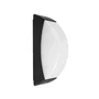 RABALUX Opole Aplique de Exterior Negro Mate con Pantalla Blanca IP65