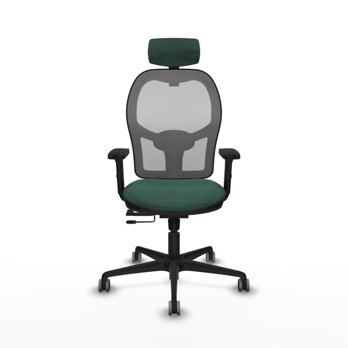 PIQUERAS Y CRESPO Silla de oficina Jorquera Verde botella y Gris PIQUERAS Y CRESPO Silla de oficina Jorquera Verde botella y Gris
