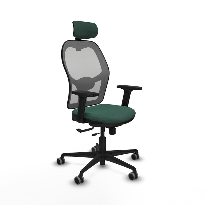PIQUERAS Y CRESPO Silla de oficina Jorquera Verde botella y Gris PIQUERAS Y CRESPO Silla de oficina Jorquera Verde botella y Gris