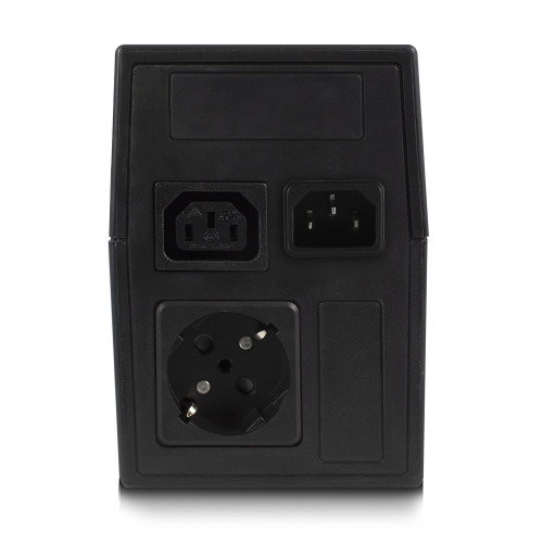 Ewent SAi UPS Línea Interactiva 600VA / 360W con AVR, Protección Sobretensiones, Autonomía 10 min (120W), Salidas: 1x C13 + 1x Tipo F, Modelo EW3946