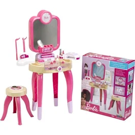 Klein Centro de Belleza Barbie Happy Vibes Juguete de Belleza Completo con Accesorios y Luz