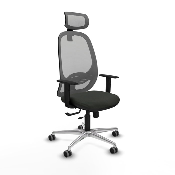PIQUERAS Y CRESPO Silla de oficina Cilanco con mecanismo Sincro/Traslack, Gris y Negro PIQUERAS Y CRESPO Silla de oficina Cilanco con mecanismo Sincro/Traslack, Gris y Negro