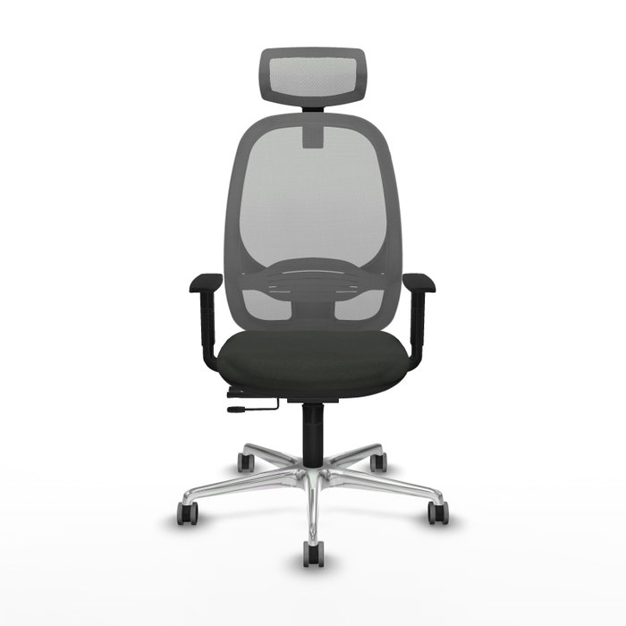 PIQUERAS Y CRESPO Silla de oficina Cilanco con mecanismo Sincro/Traslack, Gris y Negro PIQUERAS Y CRESPO Silla de oficina Cilanco con mecanismo Sincro/Traslack, Gris y Negro