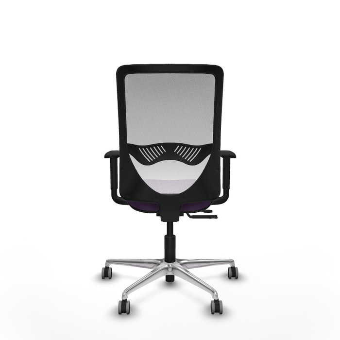 PIQUERAS Y CRESPO Silla de oficina Zulema con mecanismo Sincro/Traslack, Morado y Blanco