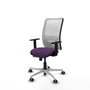 PIQUERAS Y CRESPO Silla de oficina Zulema con mecanismo Sincro/Traslack, Morado y Blanco