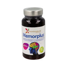 Mundonatural Memorplus 60 Cápsulas - Complemento para el Rendimiento Intelectual y la Energía