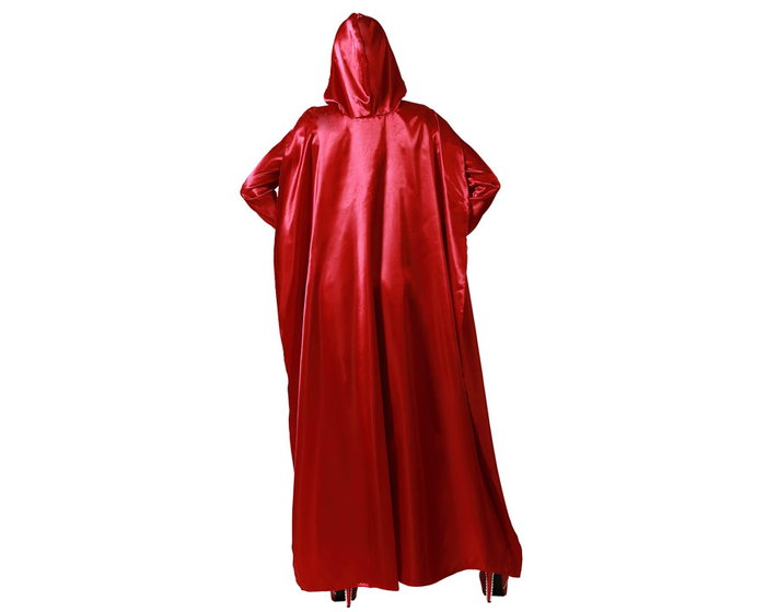 Caperucita Roja - Disfraz Adulto Mujer con Túnica, Capa con Capucha y Cinturón Tallas M L para Halloween o Fiesta Temática