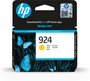 HP Cartucho de Tinta Original 924 Amarillo, 400 Páginas