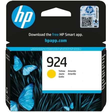 HP Cartucho de Tinta Original 924 Amarillo, 400 Páginas HP Cartucho de Tinta Original 924 Amarillo, 400 Páginas