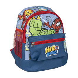 Cerdá - Mochila Infantil de Trekking con Tema Marvel Avengers para Niños (2-8 Años) - 23 x 27 x 15 cm - Color Azul