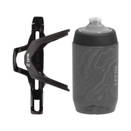 Zefal Kit Bidón Sense Pro 50 500 ml Negro/Gris + Portabidón Pulse Z2