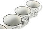 DKD Home Decor Set de Tazas Camping en Porcelana y New Bone, Surtido de 12 unidades
