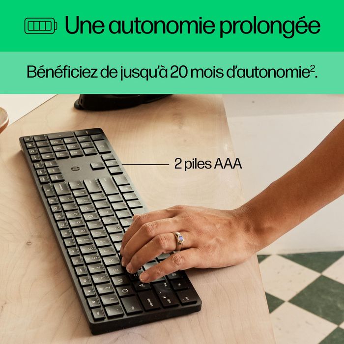 HP 450 Programmable Wireless Keyboard Black