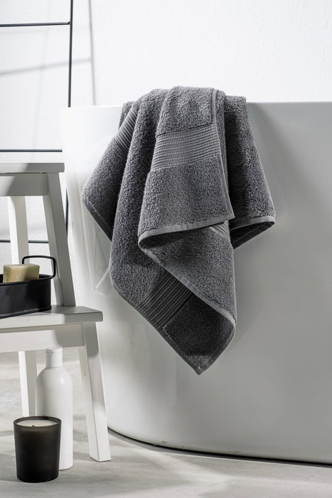 Mijölnir Toalla de Lavado Valencia Wash Dark Grey 30x50 cm 80% Algodón 20% Bambú 550 gr/m²