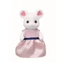 Sylvanian Families 5308 Marshmallow Mouse Family - 4 Figuras Articuladas Vestidas (Mamá, Papá, Hijo, Hija)