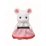 Sylvanian Families 5308 Marshmallow Mouse Family - 4 Figuras Articuladas Vestidas (Mamá, Papá, Hijo, Hija)