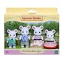 Sylvanian Families 5308 Marshmallow Mouse Family - 4 Figuras Articuladas Vestidas (Mamá, Papá, Hijo, Hija)