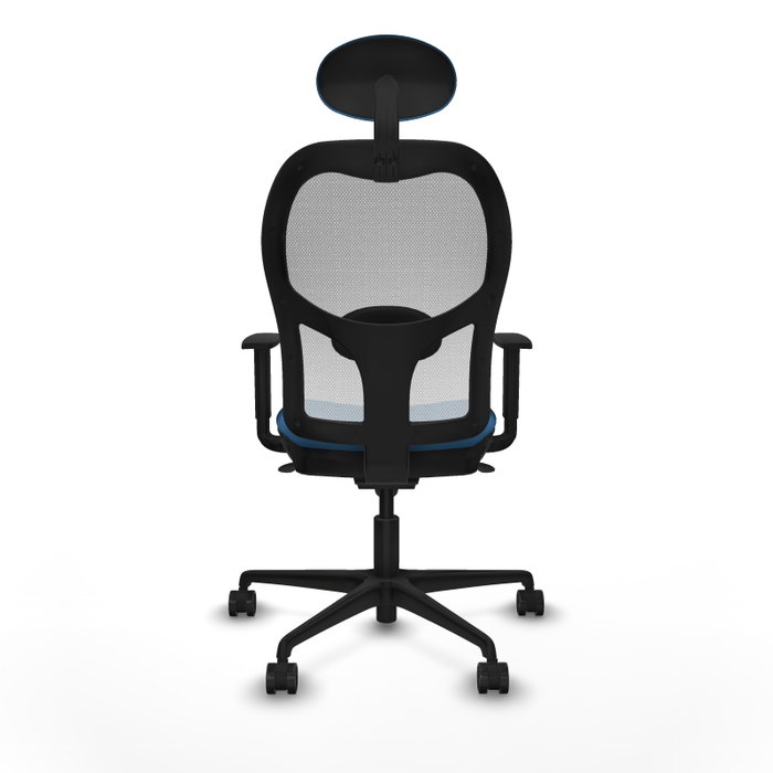 PIQUERAS Y CRESPO Silla de oficina Jorquera con mecanismo sincro, azul claro y blanco PIQUERAS Y CRESPO Silla de oficina Jorquera con mecanismo sincro, azul claro y blanco