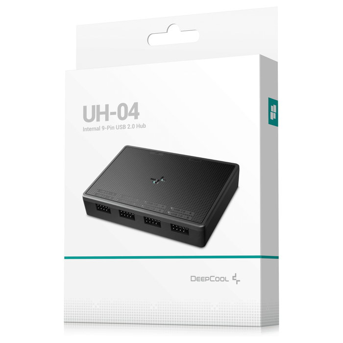 Deepcool UH-04 Hub USB 2.0 Negro para Midi Tower Deepcool UH-04 Hub USB 2.0 Negro para Midi Tower