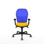 PIQUERAS Y CRESPO Silla de oficina Jorquera Amarillo/Azul