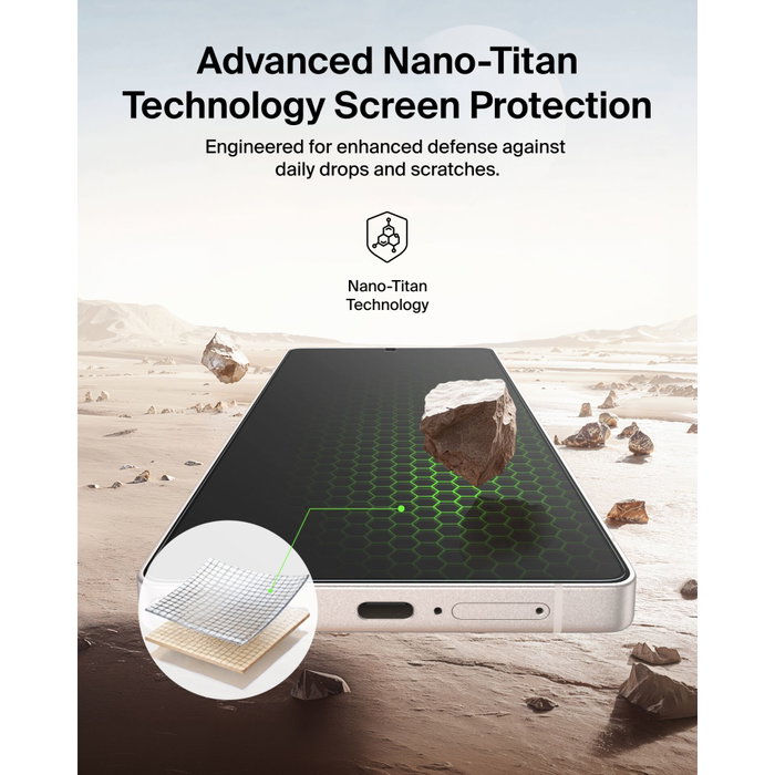 Belkin Titan SmartShield Glass Screen Guard para Samsung Galaxy S26 Ultra