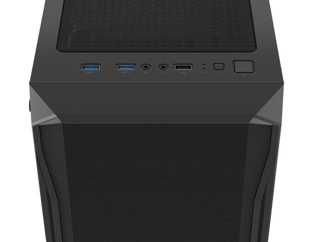 Fury Shobo SH4 Midi Tower Negra con Ventana, Sin Fuente, USB 3.0, RGB, 120mm