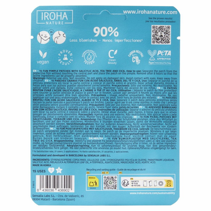 Iroha FUN SOS GRANOS Parches 15 u