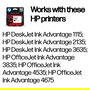 HP 652 Cartucho de Tinta Original Ink Advantage 6 ml para Deskjet 1110, 2130, 3630, ENVY 4520, Officejet 3830, 4650