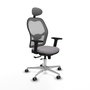 PIQUERAS Y CRESPO Silla de oficina Jorquera Gris con Mecanismo Sincro/Traslack