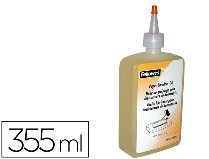 Fellowes Aceite Lubricante para Destructoras 355 ml