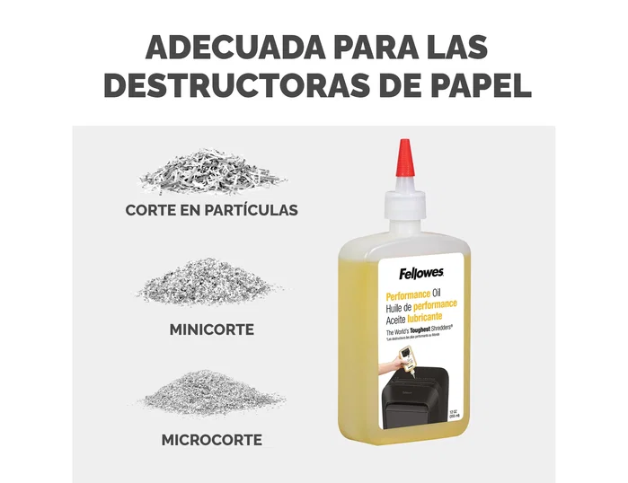 Fellowes Aceite Lubricante para Destructoras 355 ml Fellowes Aceite Lubricante para Destructoras 355 ml