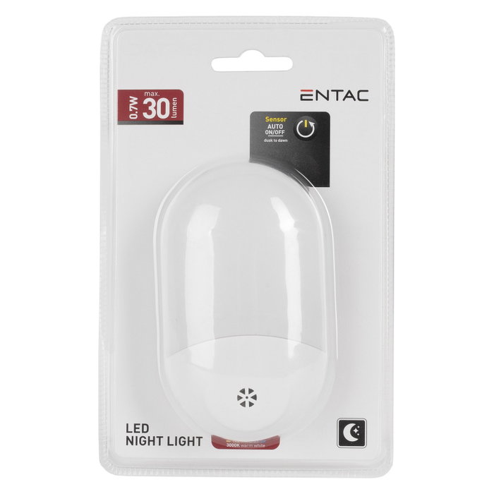 ENTAC Luz de noche ENL-0.7W-DS Blanco Cálido