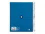 Antartik Cuaderno espiral A5 120h 90g cuadro 5mm azul oscuro