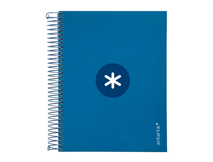 Antartik Cuaderno espiral A5 120h 90g cuadro 5mm azul oscuro Antartik Cuaderno espiral A5 120h 90g cuadro 5mm azul oscuro