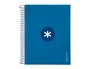Antartik Cuaderno espiral A5 120h 90g cuadro 5mm azul oscuro