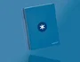 Antartik Cuaderno espiral A5 120h 90g cuadro 5mm azul oscuro