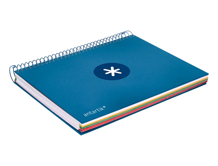 Antartik Cuaderno espiral A5 120h 90g cuadro 5mm azul oscuro Antartik Cuaderno espiral A5 120h 90g cuadro 5mm azul oscuro