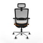 PIQUERAS Y CRESPO Silla de oficina Haches Naranja y Blanco